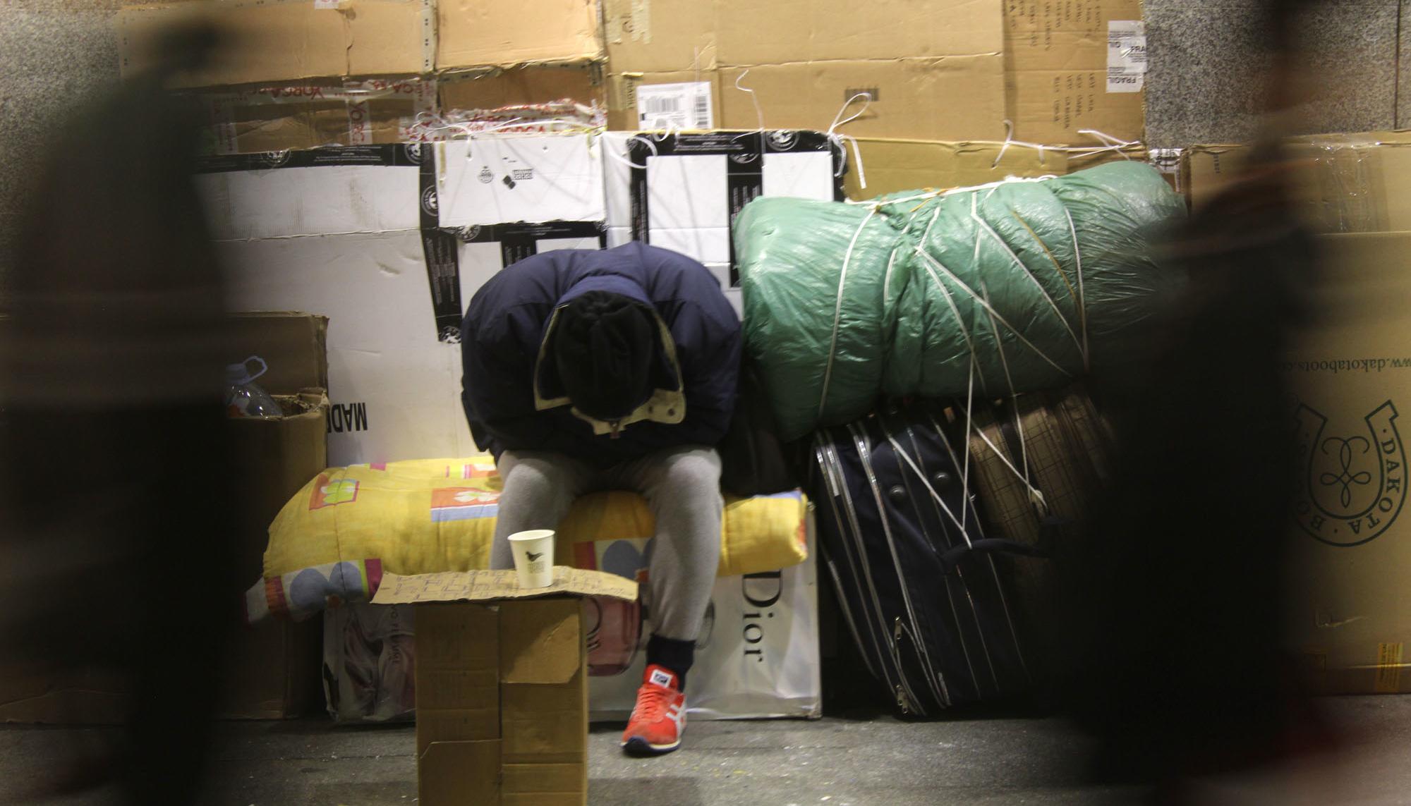 Personas sin hogar Madrid